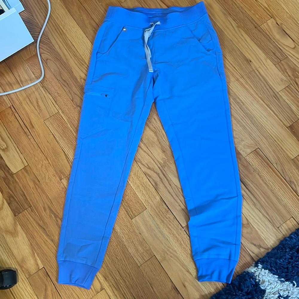 Figs Zamora Ceil Blue Scrub Pants Women’s Size XS